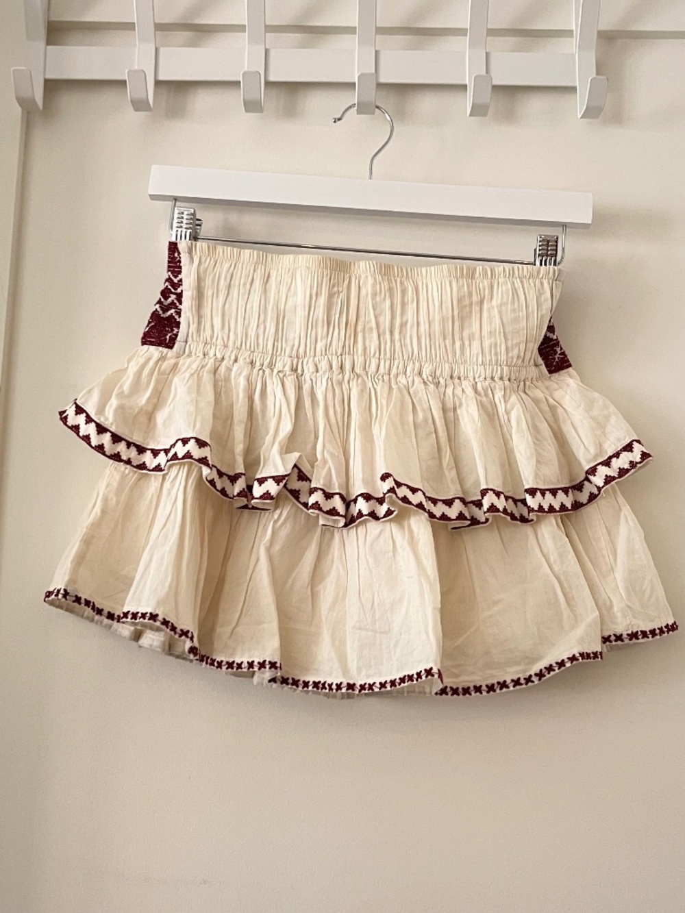 Embroidered Cotton Mini Skort - Picture 5 of 7